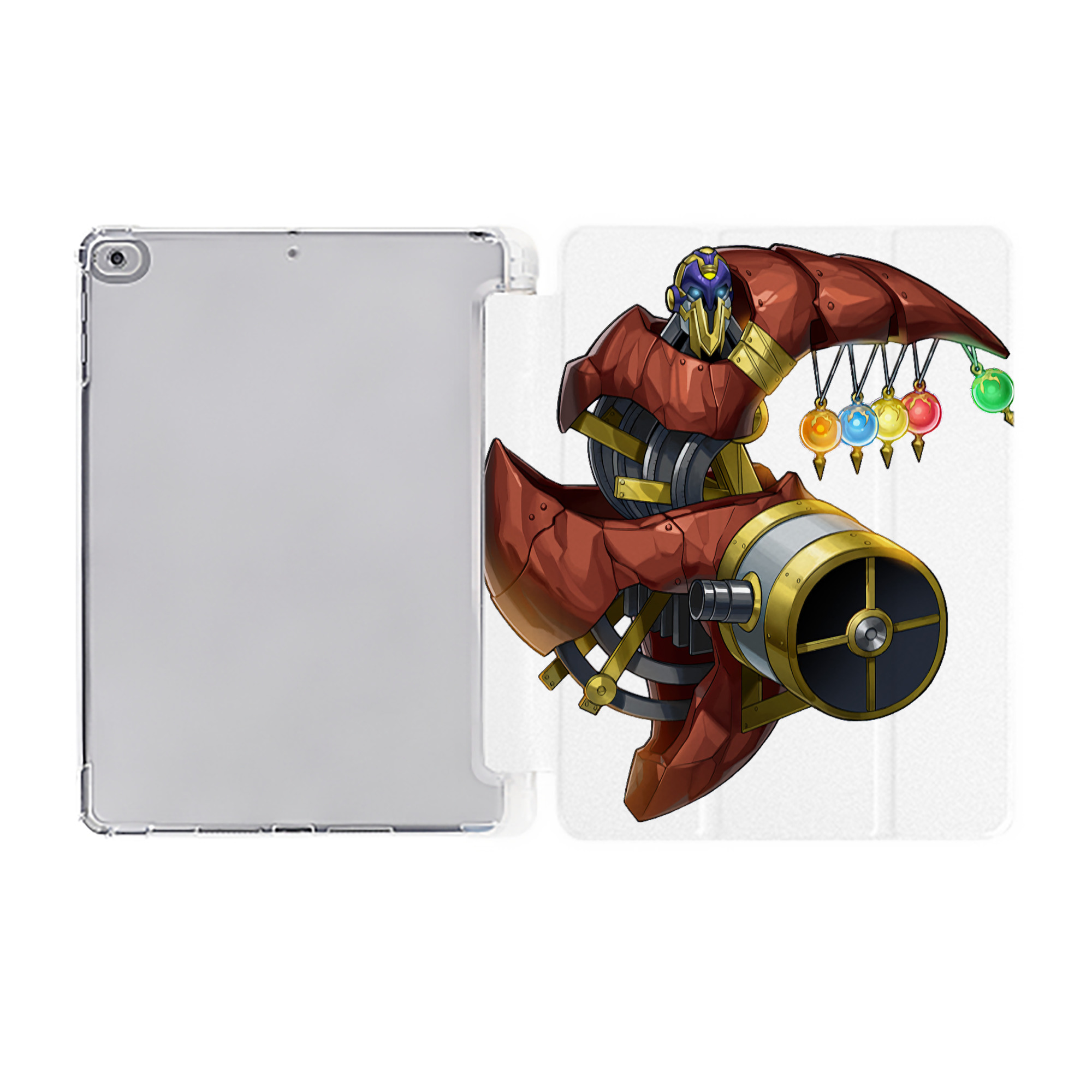 （画像用） 遊☆戯☆王 Yu-Gi-Oh! IPad ケース ペン収納付き 三つ折りスタンド PUレザー×シリコン 対応機種9.5/10.5/10.9インチ